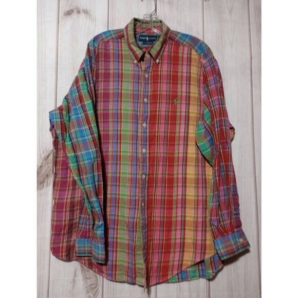 Ralph Lauren‎ Shirt Men's Extra Large Button Front Long Sleeve - Picture 1 of 8